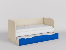 Диван-кровать Скай люкс (Синий/Белый/корпус Клен) в Сургуте - surgut.katalogmebeli.com | фото