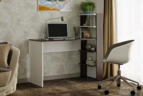Компьютерный стол №3 (Венге/Белый) в Сургуте - surgut.katalogmebeli.com | фото