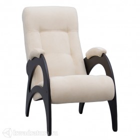 Кресло для отдыха Неаполь Модель 9 без лозы (Венге-эмаль/Ткань Ваниль Verona Vanilla) в Сургуте - surgut.katalogmebeli.com | фото 1
