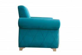 Кресло для отдыха "Порто" (велюр киви бирюза / микровельвет крем) в Сургуте - surgut.katalogmebeli.com | фото 6