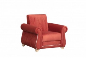 Кресло для отдыха "Порто" (микровелюр Гавайи бордо / микровельвет крем)/осн. в Сургуте - surgut.katalogmebeli.com | фото