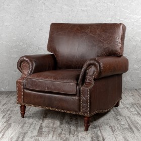Кресло кожаное Лофт Аристократ (ширина 1100 мм) в Сургуте - surgut.katalogmebeli.com | фото