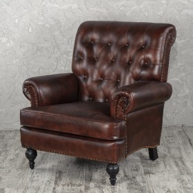 Кресло кожаное Лофт Чарльз в Сургуте - surgut.katalogmebeli.com | фото