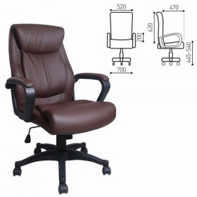 Кресло офисное BRABIX Enter EX-511 (коричневый) в Сургуте - surgut.katalogmebeli.com | фото