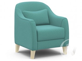 Кресло отдыха Комфорт-4 (бесцветный лак/CANDY AQUVAMARINE) в Сургуте - surgut.katalogmebeli.com | фото