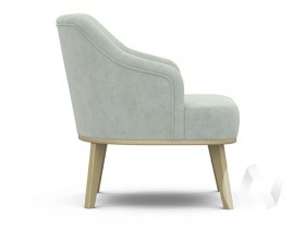 Кресло отдыха Комфорт-5 низкая спинка (бесцветный лак/FRESCA BRILLIANT) в Сургуте - surgut.katalogmebeli.com | фото 2