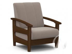 Кресло для отдыха Омега (орех лак/CATANIA COCOA) в Сургуте - surgut.katalogmebeli.com | фото 1