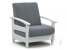 Кресло для отдыха Омега (снег лак/CATANIA SILVER) в Сургуте - surgut.katalogmebeli.com | фото