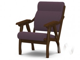 Кресло Вега-10 (орех лак/ULTRA PLUM) в Сургуте - surgut.katalogmebeli.com | фото 1