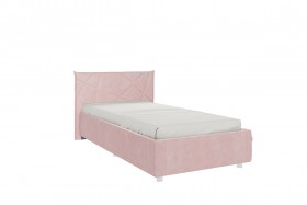 Кровать 0.9 Бест с основанием (Нежно-розовый велюр) в Сургуте - surgut.katalogmebeli.com | фото