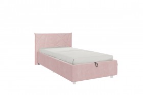 Кровать 0.9 Бест (Нежно-розовый велюр/под-мех) в Сургуте - surgut.katalogmebeli.com | фото