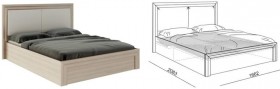 Кровать 1,6 Глэдис (М32) с подъемным механизмом Распродажа в Сургуте - surgut.katalogmebeli.com | фото 2