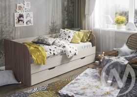 Кровать детская Балли 2-х уровневая (шимо темный/шимо светлый) в Сургуте - surgut.katalogmebeli.com | фото