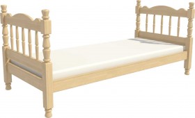 Кровать одинарная Аленка из массива сосны 800*1890 Сосна в Сургуте - surgut.katalogmebeli.com | фото 3