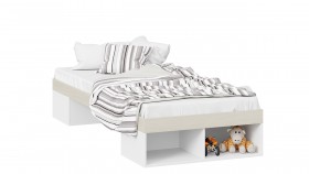 Кровать «Сканди»  Дуб Гарден/Белый в Сургуте - surgut.katalogmebeli.com | фото