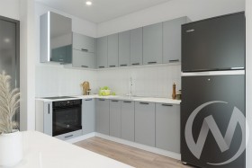 Кухня Валерия-М 1,6м (Альбион софт/белый) в Сургуте - surgut.katalogmebeli.com | фото