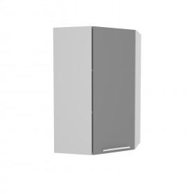 Квадро ВПУ 550 шкаф верхний угловой высокий (Железо/корпус Серый) в Сургуте - surgut.katalogmebeli.com | фото