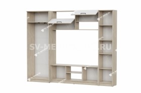 Мебель для гостиной МГС 3 Исполнение 1 Дуб Сонома / Белый в Сургуте - surgut.katalogmebeli.com | фото 3