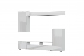 Мебель для гостиной МГС 4 (Белый/Белый глянец) в Сургуте - surgut.katalogmebeli.com | фото 7