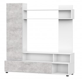 Мебель для гостиной "МГС 9" Белый / Цемент светлый в Сургуте - surgut.katalogmebeli.com | фото 1