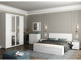 Модульная спальня Барселона (Белый/Белый глянец) в Сургуте - surgut.katalogmebeli.com | фото