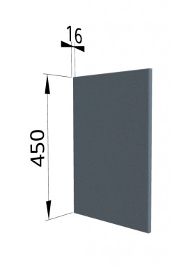 Панель торцевая (для шкафа горизонтального высокого) ВПГ Квадро (Лунный свет) в Сургуте - surgut.katalogmebeli.com | фото