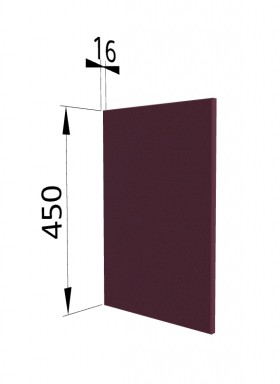 Панель торцевая (для шкафа горизонтального высокого) ВПГ Квадро (Виноград) в Сургуте - surgut.katalogmebeli.com | фото
