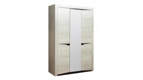 Шкаф для одежды "Лючия" (3-х дв.) (венге / белый) в Сургуте - surgut.katalogmebeli.com | фото