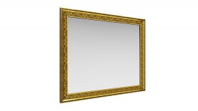 Зеркало навесное "Айрум"/(дуб кальяри / профиль: золото с орнаментом) в Сургуте - surgut.katalogmebeli.com | фото